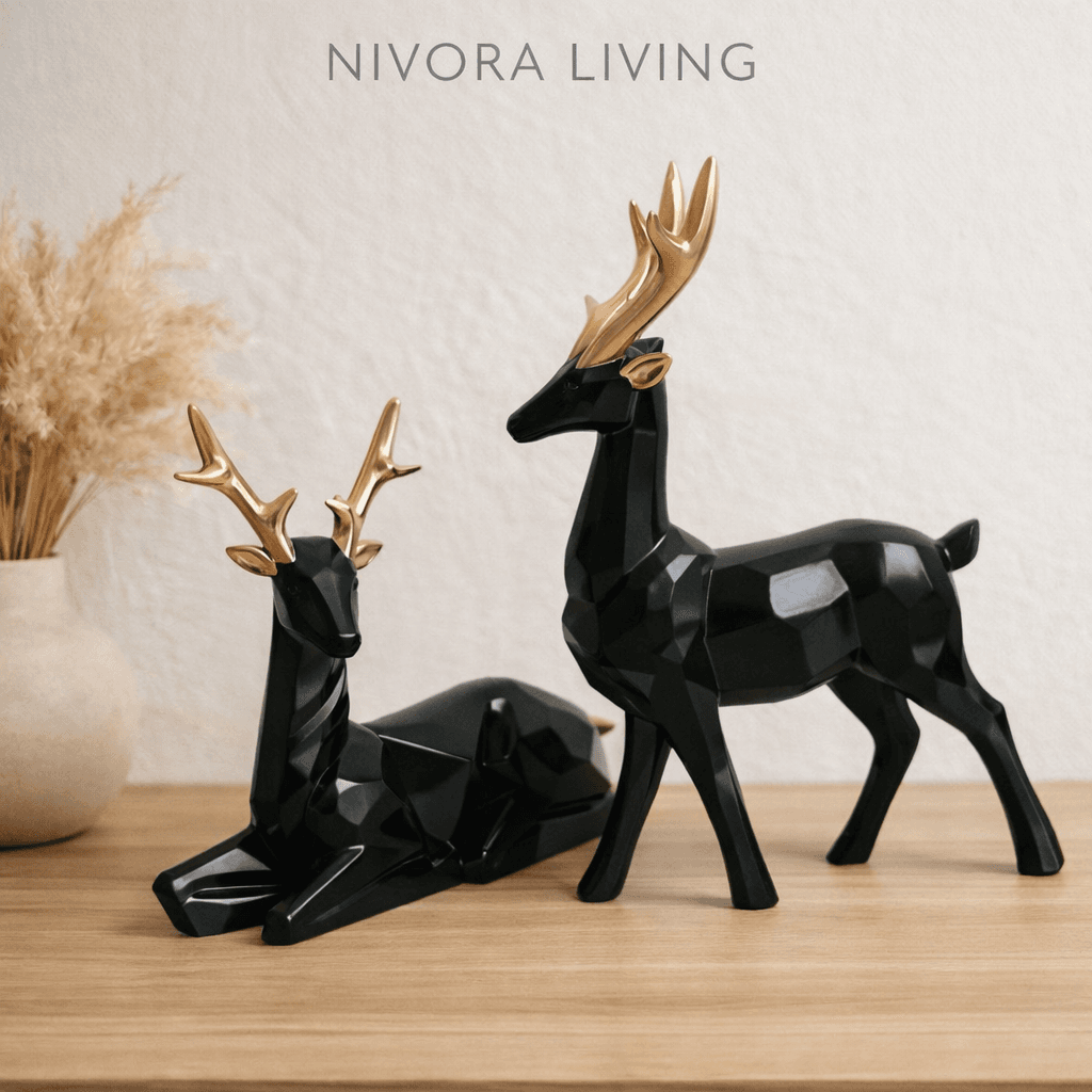 Minimalist Golden Deer Decor